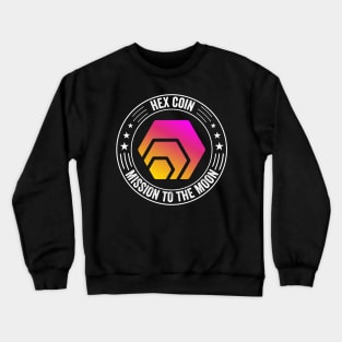Vintage HEX Coin To The Moon Crypto Token Cryptocurrency Wallet Birthday Gift For Men Women Kids Crewneck Sweatshirt